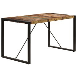 Table à manger 140x70x75 cm Bois de récupération massif 