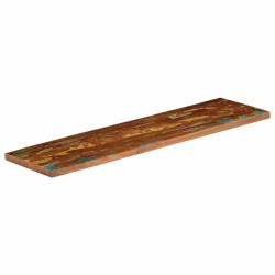 Dessus de table 120x30x2,5cm rectangulaire bois massif récupéré 