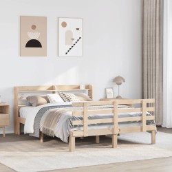 Cadre de lit avec tête de lit sans matelas 140x200 cm 