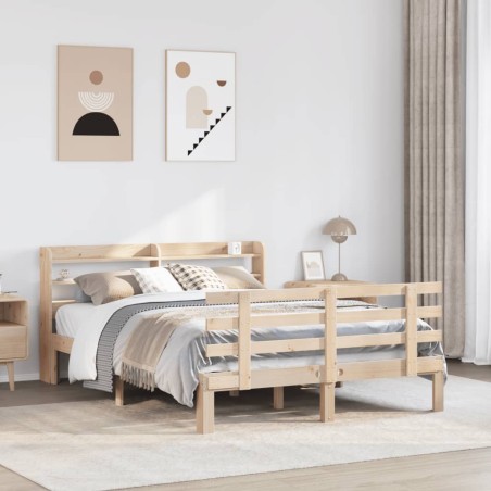 Cadre de lit avec tête de lit sans matelas 140x200 cm 