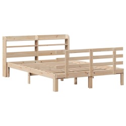 Cadre de lit avec tête de lit sans matelas 140x200 cm 