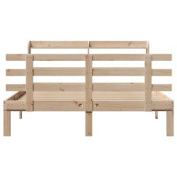 Cadre de lit avec tête de lit sans matelas 140x200 cm 