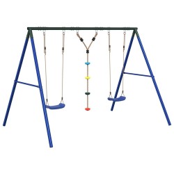 Ensemble balançoire d'extérieur balançoires et corde à disque 