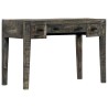 Bureau Noir 110 x 50 x 75 cm Bois de manguier massif 