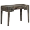 Bureau Noir 110 x 50 x 75 cm Bois de manguier massif 
