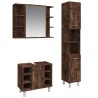 Ensemble d'armoires de salle de bain 3 pcs chêne fumé 