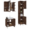 Ensemble d'armoires de salle de bain 3 pcs chêne fumé 