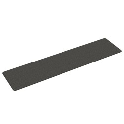 Tapis de couloir aspect sisal anthracite 50x200 cm 