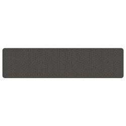 Tapis de couloir aspect sisal anthracite 50x200 cm 