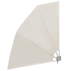 Auvent latéral pliable de balcon Crème 210 x 210 cm  