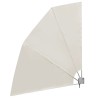 Auvent latéral pliable de balcon Crème 210 x 210 cm  