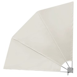 Auvent latéral pliable de balcon Crème 210 x 210 cm  
