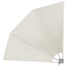 Auvent latéral pliable de balcon Crème 210 x 210 cm  