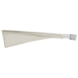 Auvent latéral pliable de balcon Crème 210 x 210 cm  