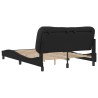 Cadre de lit sans matelas noir 140x200 cm similicuir 
