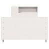 Cadre de lit sans matelas blanc 100x200 cm bois de pin massif 