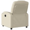 Fauteuil inclinable Crème Similicuir 