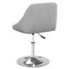 Chaises à manger pivotantes lot de 4 Gris clair Velours 