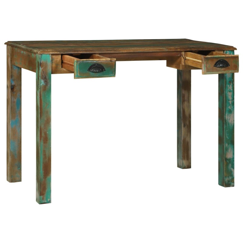 Bureau 112x55x76 cm en bois récupéré 