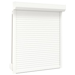Volet roulant aluminium 110x130 cm blanc 