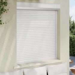Volet roulant aluminium 110x130 cm blanc 