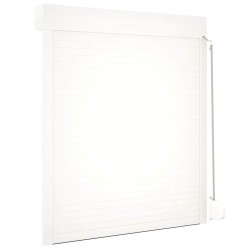 Volet roulant aluminium 110x130 cm blanc 