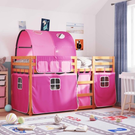 Lit superposé sans matelas 90x200 cm bois de pin massif 
