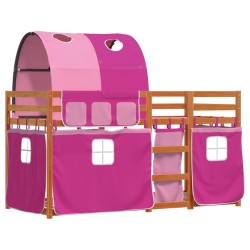 Lit superposé sans matelas 90x200 cm bois de pin massif 