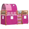 Lit superposé sans matelas 90x200 cm bois de pin massif 