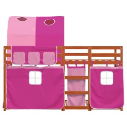 Lit superposé sans matelas 90x200 cm bois de pin massif 