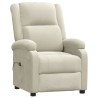 Fauteuil inclinable électrique Crème Velours 