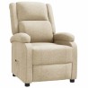 Fauteuil inclinable Crème Tissu 