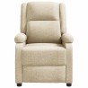 Fauteuil inclinable Crème Tissu 
