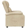 Fauteuil inclinable Crème Tissu 