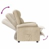 Fauteuil inclinable Crème Tissu 