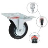 32 pcs Roulettes pivotantes 100 mm 