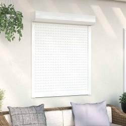 Volet roulant aluminium 100x120 cm blanc 
