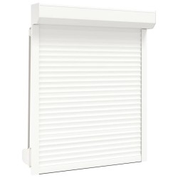 Volet roulant aluminium 100x120 cm blanc 