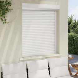Volet roulant aluminium 100x120 cm blanc 