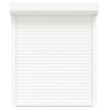 Volet roulant aluminium 100x120 cm blanc 