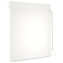 Volet roulant aluminium 100x120 cm blanc 