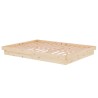 Cadre de lit sans matelas bois massif 140x190 cm 
