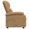 Fauteuil inclinable électrique Marron Velours 