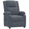 Fauteuil inclinable électrique Gris foncé Velours 