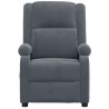 Fauteuil inclinable électrique Gris foncé Velours 