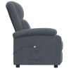 Fauteuil inclinable électrique Gris foncé Velours 