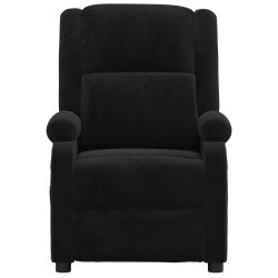 Fauteuil inclinable électrique noir velours 