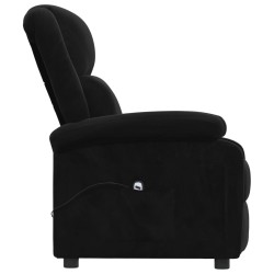 Fauteuil inclinable électrique noir velours 