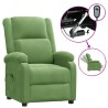 Fauteuil inclinable électrique vert clair velours 