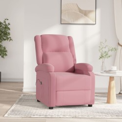 Fauteuil inclinable électrique Rose Velours 
